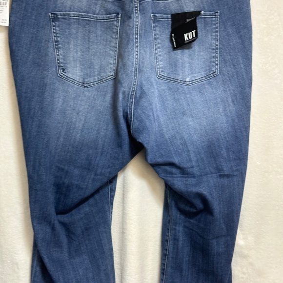 Kut From The Cloth Women's Jeans 24W Blue High Rise Kelsey Ankle Flare - Picture 11 of 11